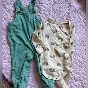 Cat & Jack Teal Baby Overalls